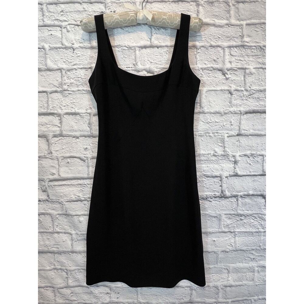BCBG Maxazria black tank Dress LBD Sleeveless Shelf Bra Size 4 A501